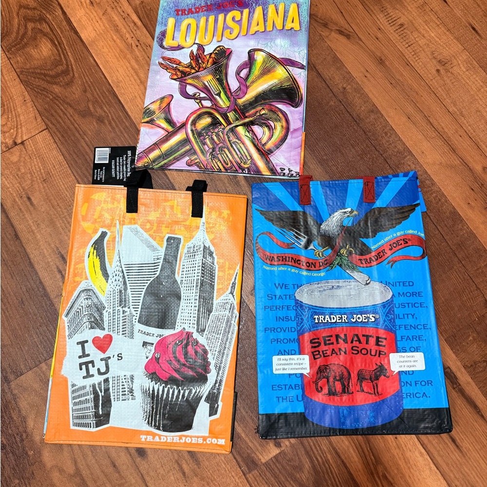 Trader Joe's Reusable Tote Bags Set